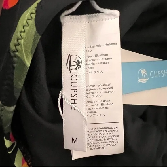 NWT! Cupshe Floral One Piece Swimsuit Sz M - Picture 6 of 9